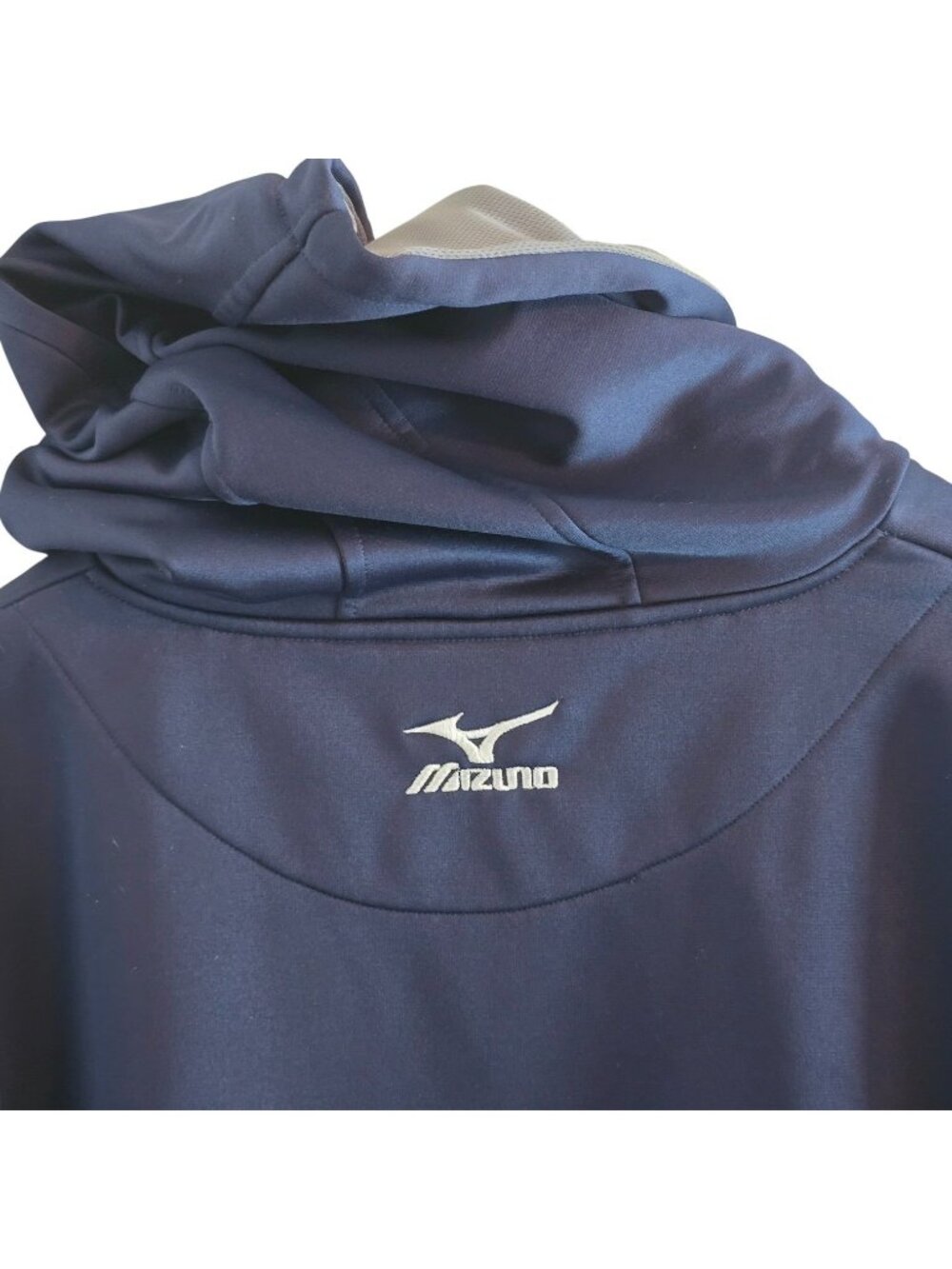 Mizuno Rome Braves Hoodie Men’s XXL Navy Blue Pullover Sweatshirt Baseball Gear - Picture 4 of 11